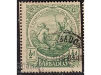 GB/Μπαρμπάντος-1916-Πολιτεία Σφραγίδα της αποικίας - "Britannia", γραμματόσημο
