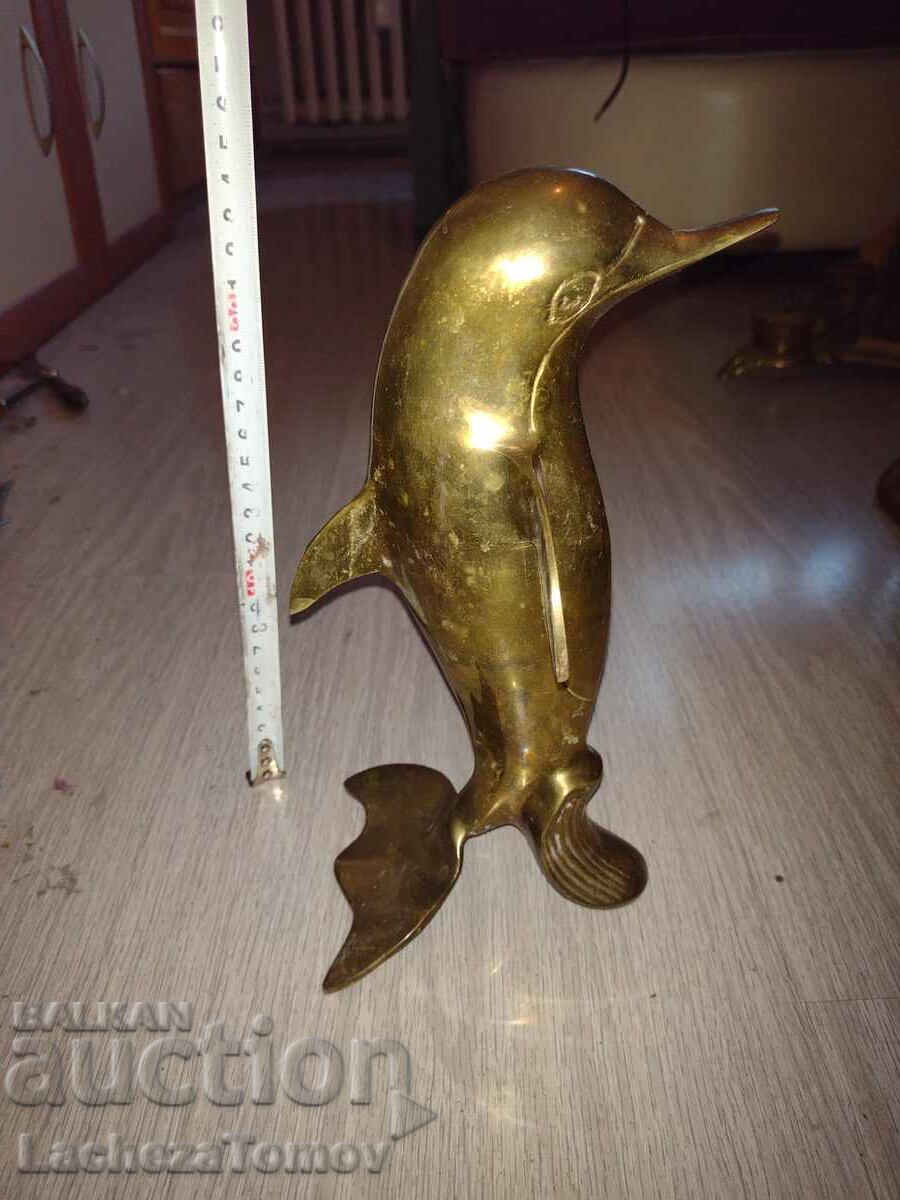 Frumoasa statueta Dolphin France metal perfect