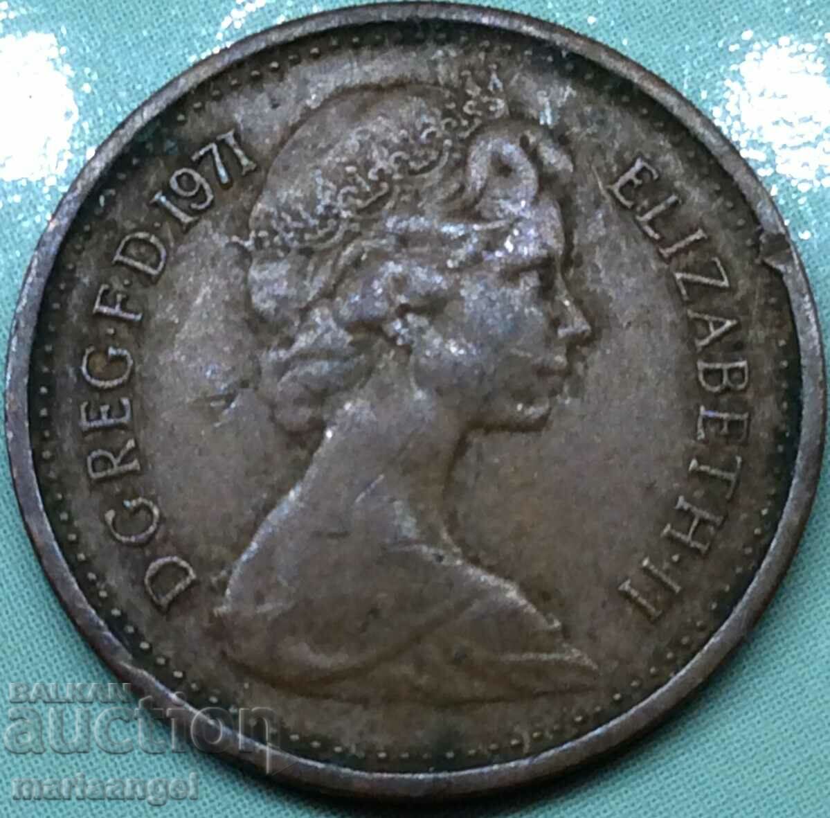 Marea Britanie 1/2 penny 1971 Elisabeta a II-a