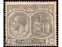 GB/St.Kitts Nevis-1918-Medallion-KG V+Columbus,MLH
