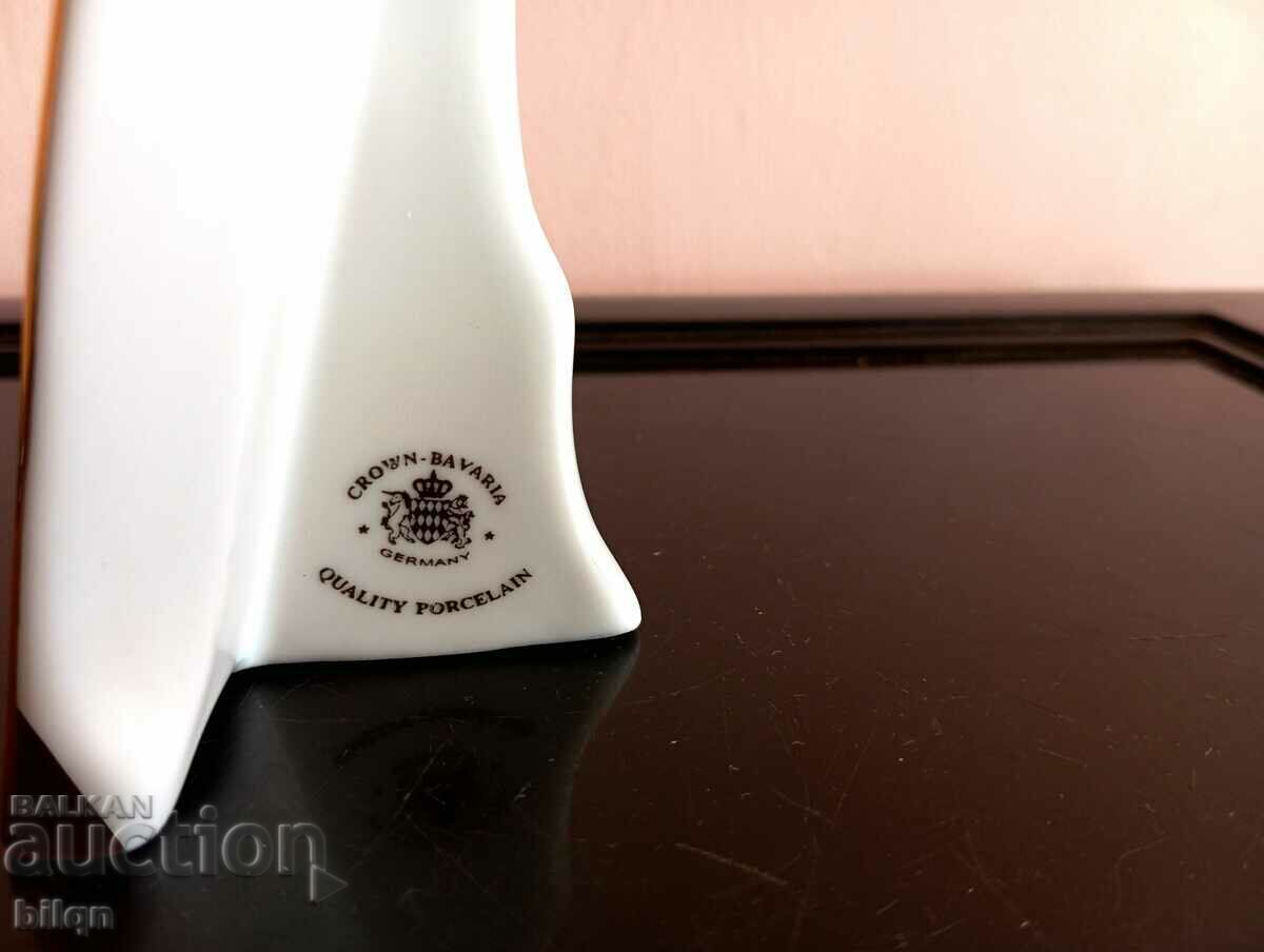 Great German Porcelain Icon With Gilt - 5