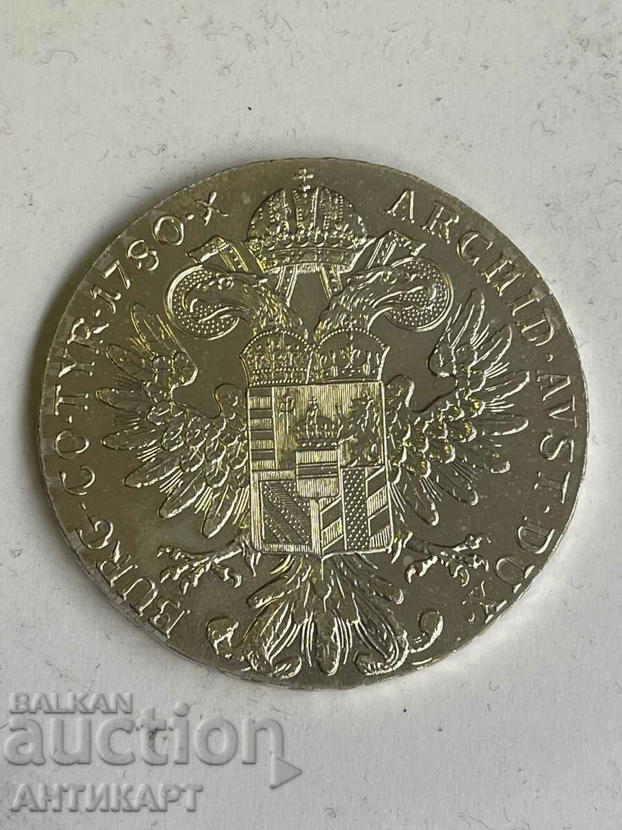 #6 Австрия сребърна монета талер Мария Терезия сребро 1780