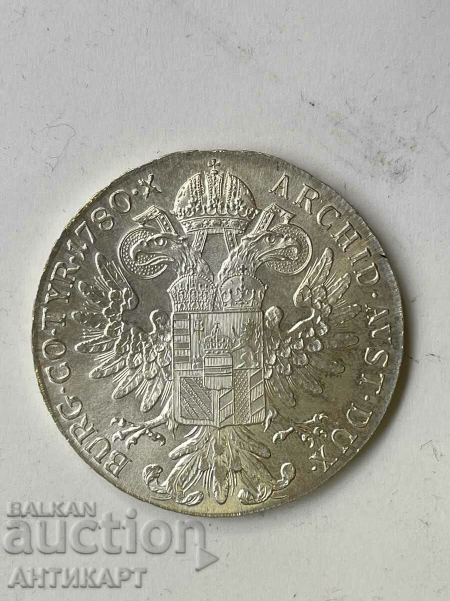 #9 Австрия сребърна монета талер Мария Терезия сребро 1780