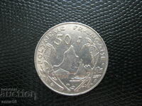 Ο π. Πολυνησία 50 φράγκα 1996