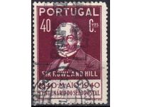 Portugalia-1940-100 ani poștală-Sir R. Hill, timbru poștal