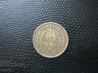 Тунис  1  франк  1921