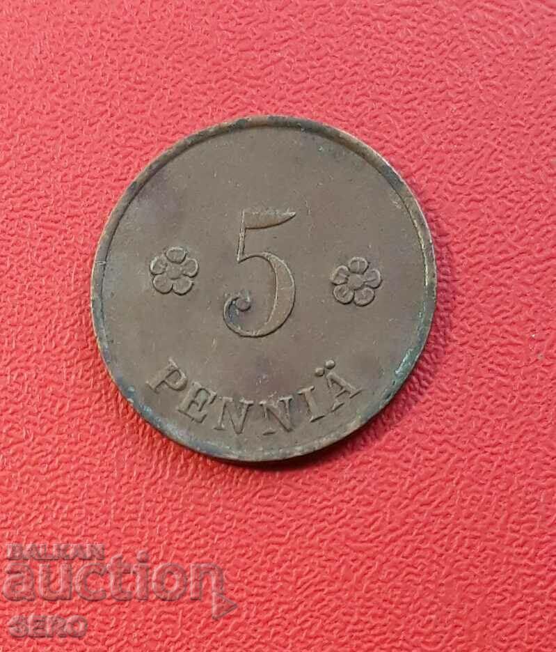 Finland-5 pence 1922