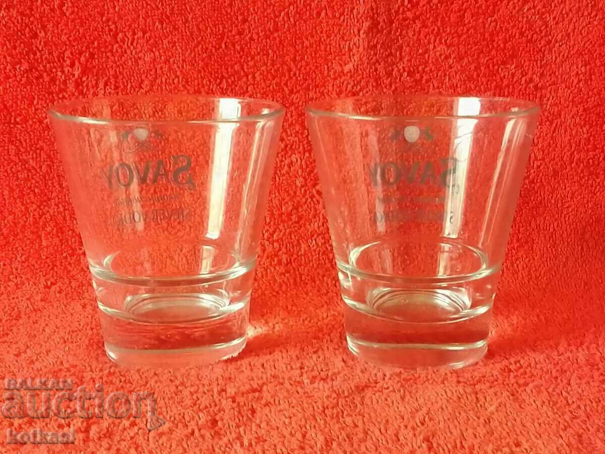 Lot 2 pcs. glass glasses Vodka SAVOY SILVER VODKA with price 8.50 BGN | € 4.35 Lot 2 pcs. glass glasses Vodka SAVOY SILVER VODKA with price 8.50 BGN | € 4.35