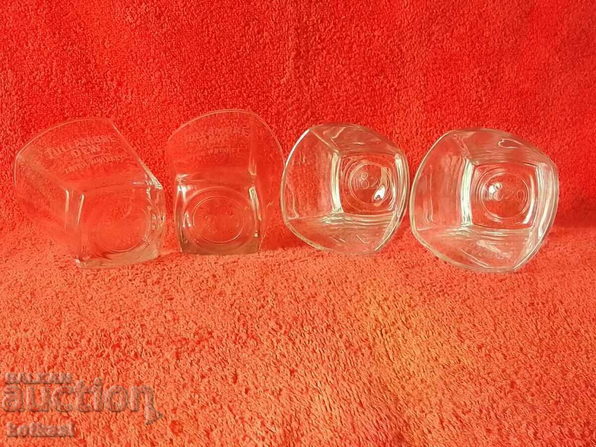 Auction Lot of 4 TULLAMOR D.E.W IRISH WHISKEY glass tumblers Auction Lot of 4 TULLAMOR D.E.W IRISH WHISKEY glass tumblers