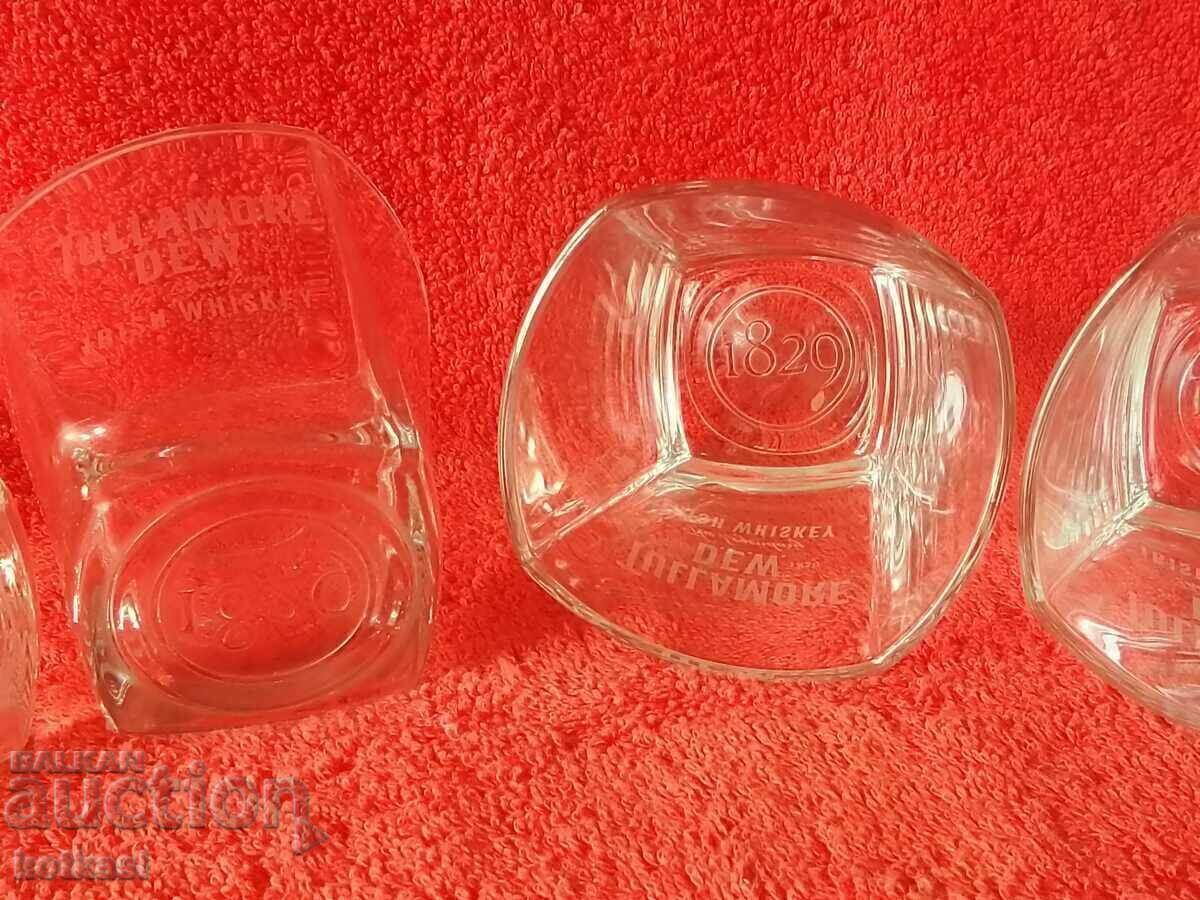 Delivery of Lot of 4 TULLAMOR D.E.W IRISH WHISKEY glass tumblers Delivery of Lot of 4 TULLAMOR D.E.W IRISH WHISKEY glass tumblers