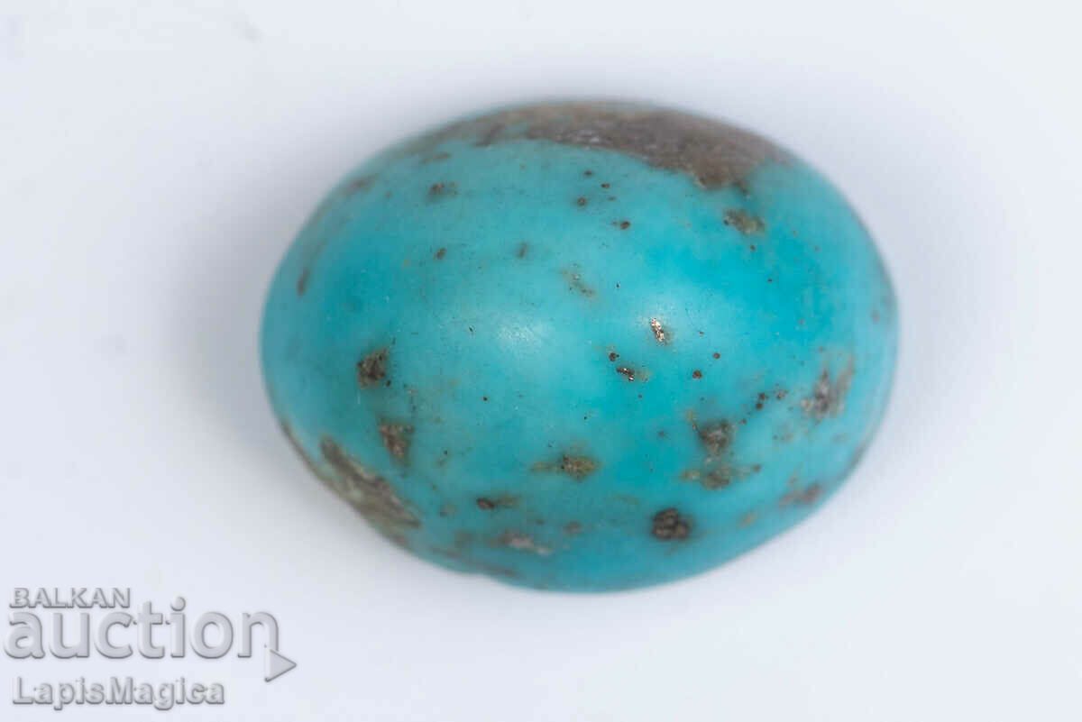 Blue Persian Turquoise with Pyrite 14.37ct Cabochon #6