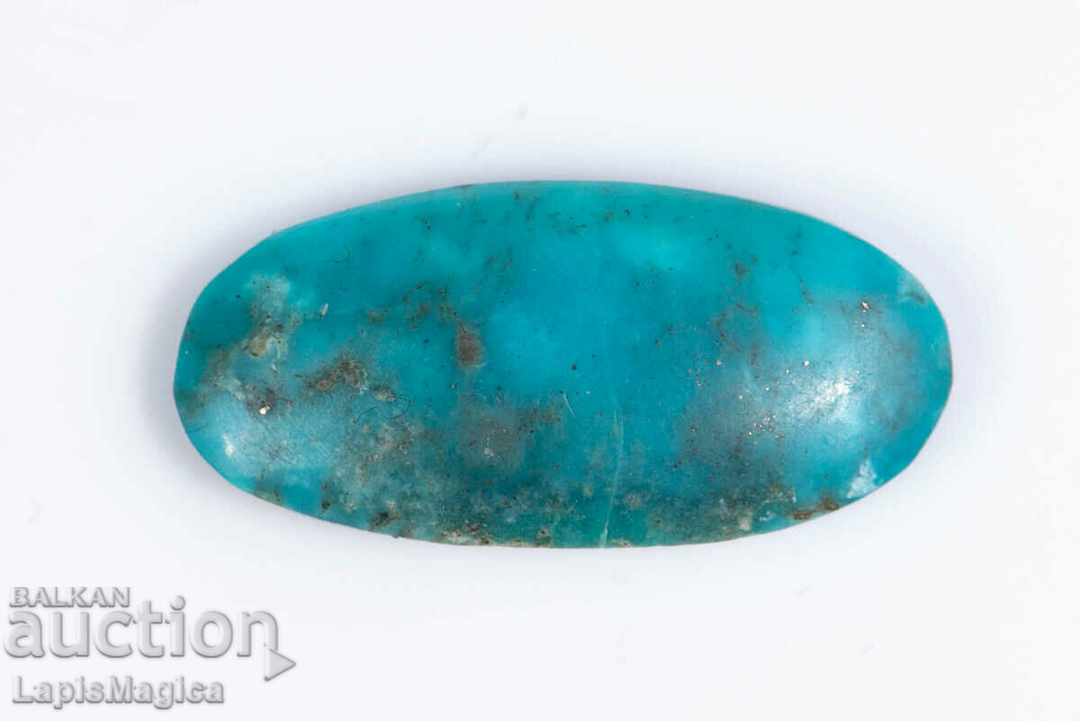 Blue Persian Turquoise with Pyrite 5.75ct Cabochon #13