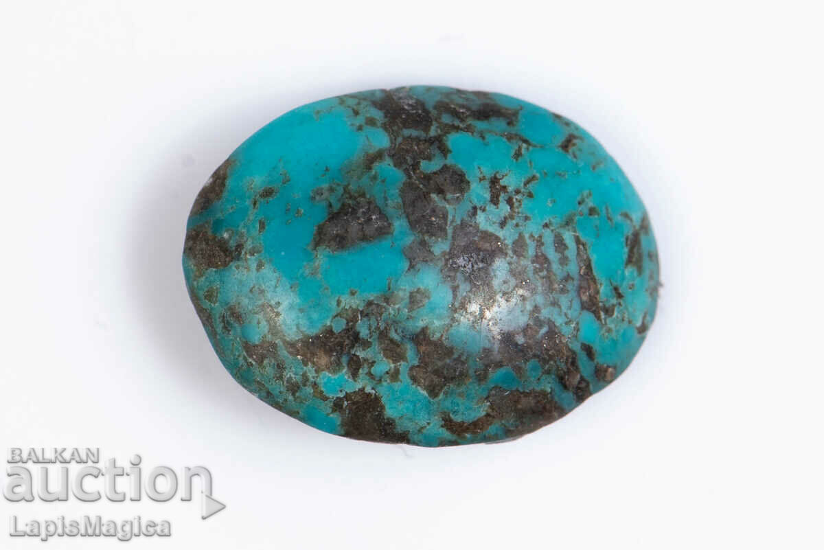 Blue Persian Turquoise with Pyrite 8.09ct Cabochon #18