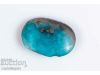 Blue Persian Turquoise with Pyrite 6.44ct Cabochon #24