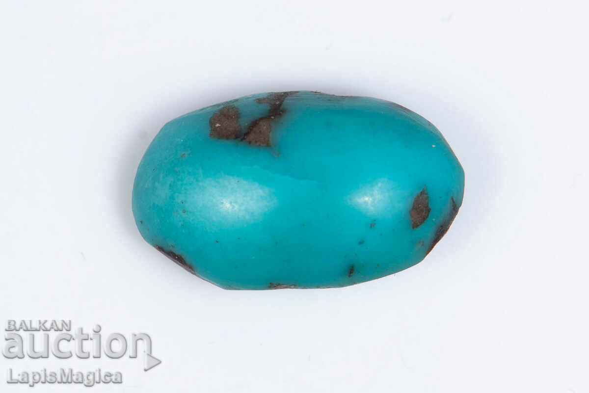 Blue Persian Turquoise with Pyrite 6.30ct Cabochon #28