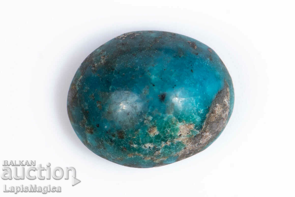 Blue Persian Turquoise with Pyrite 7.82ct Cabochon #30