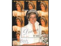 Bloc curat Lady (Princess) Diana 1997 din Libia