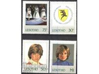 Clean Stamps Royal Wedding Lady Princess Diana 1982 Lesotho