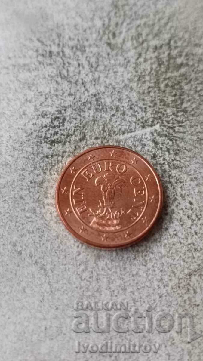 Austria 1 cent 2024 with price 0.55 BGN | € 0.28 Austria 1 cent 2024 with price 0.55 BGN | € 0.28