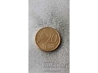 Австрия 20 цента 2024