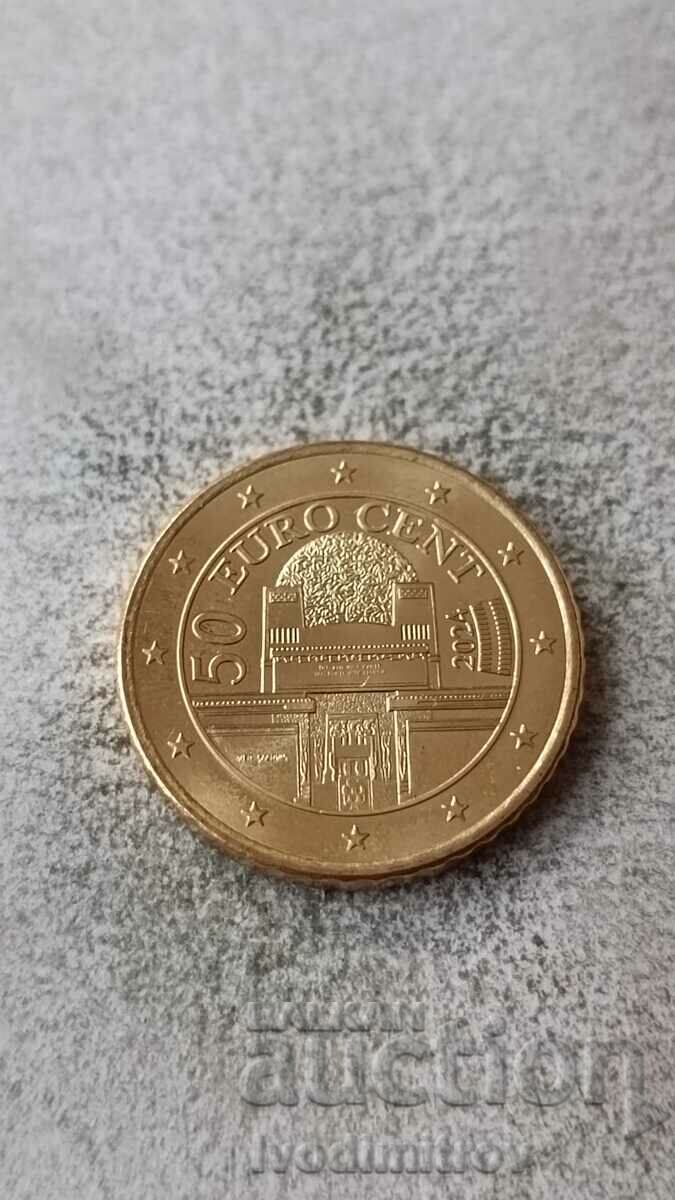 Austria 50 cents 2024 with price 1.85 BGN | € 0.95 Austria 50 cents 2024 with price 1.85 BGN | € 0.95