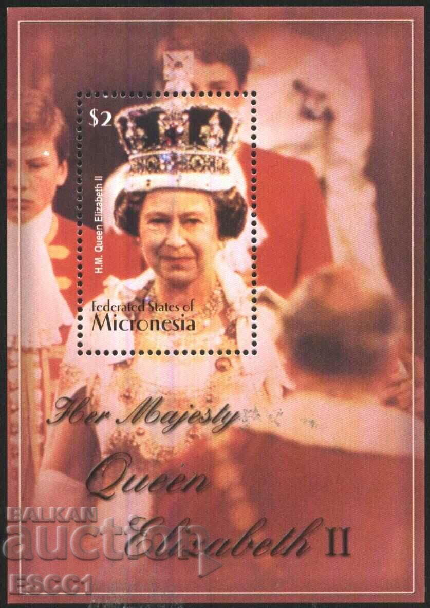 Micronesia Queen Elizabeth II 2003 Clean Block