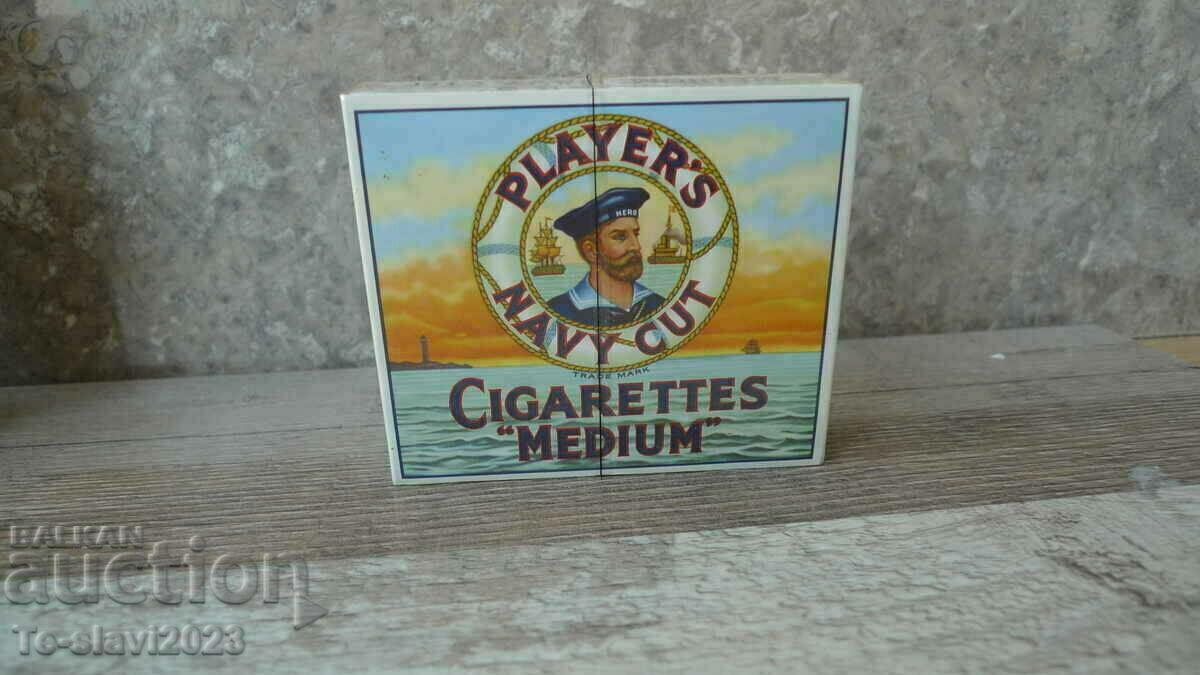 OLD PLAYERS NAVY CUT-England Cigarette Box