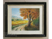 Painting landscape Autumn watercolor 1988, Yulia Nenova, excellent