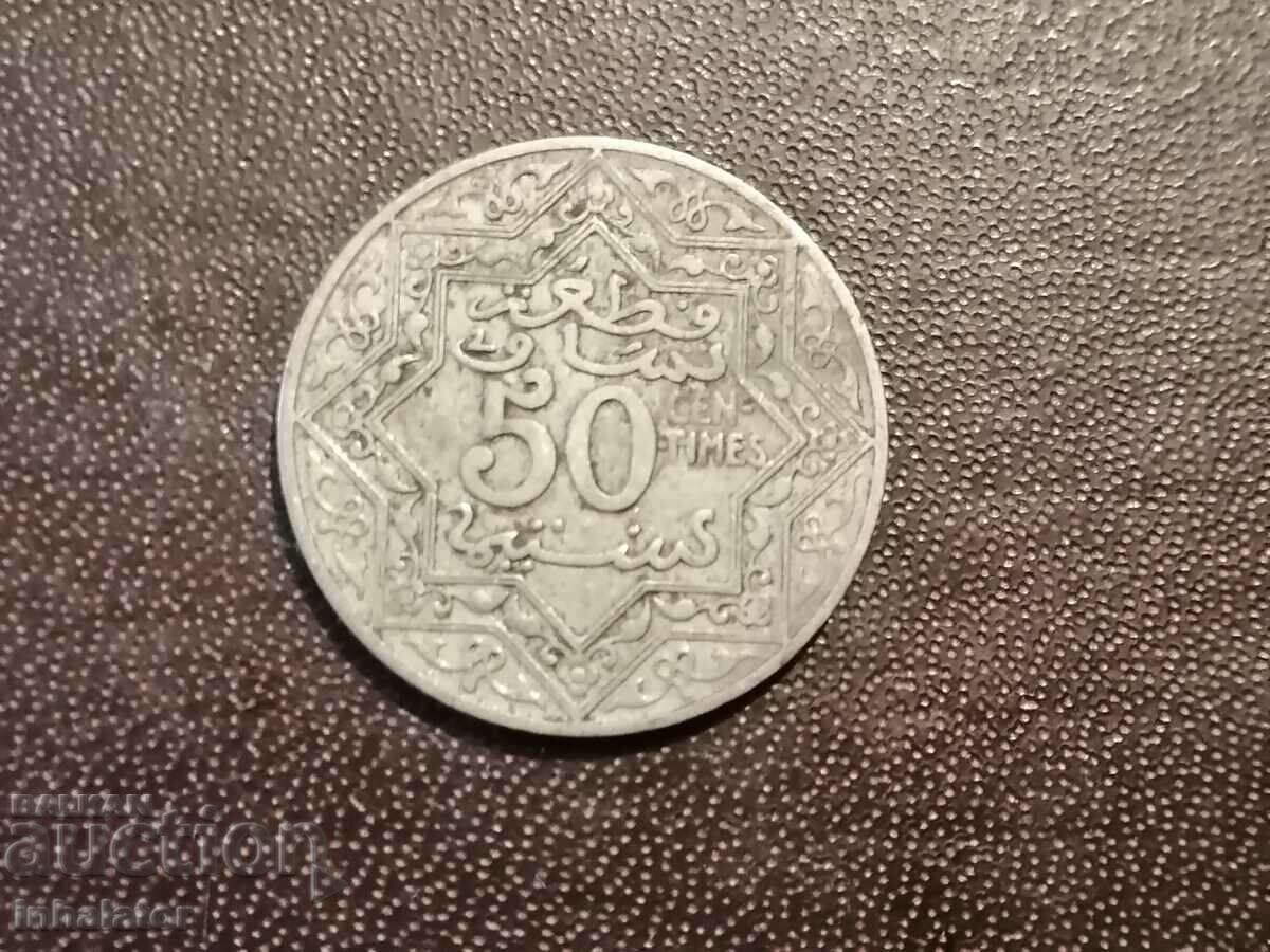 1921 - 24 de ani Maroc 50 de centi fără M.D