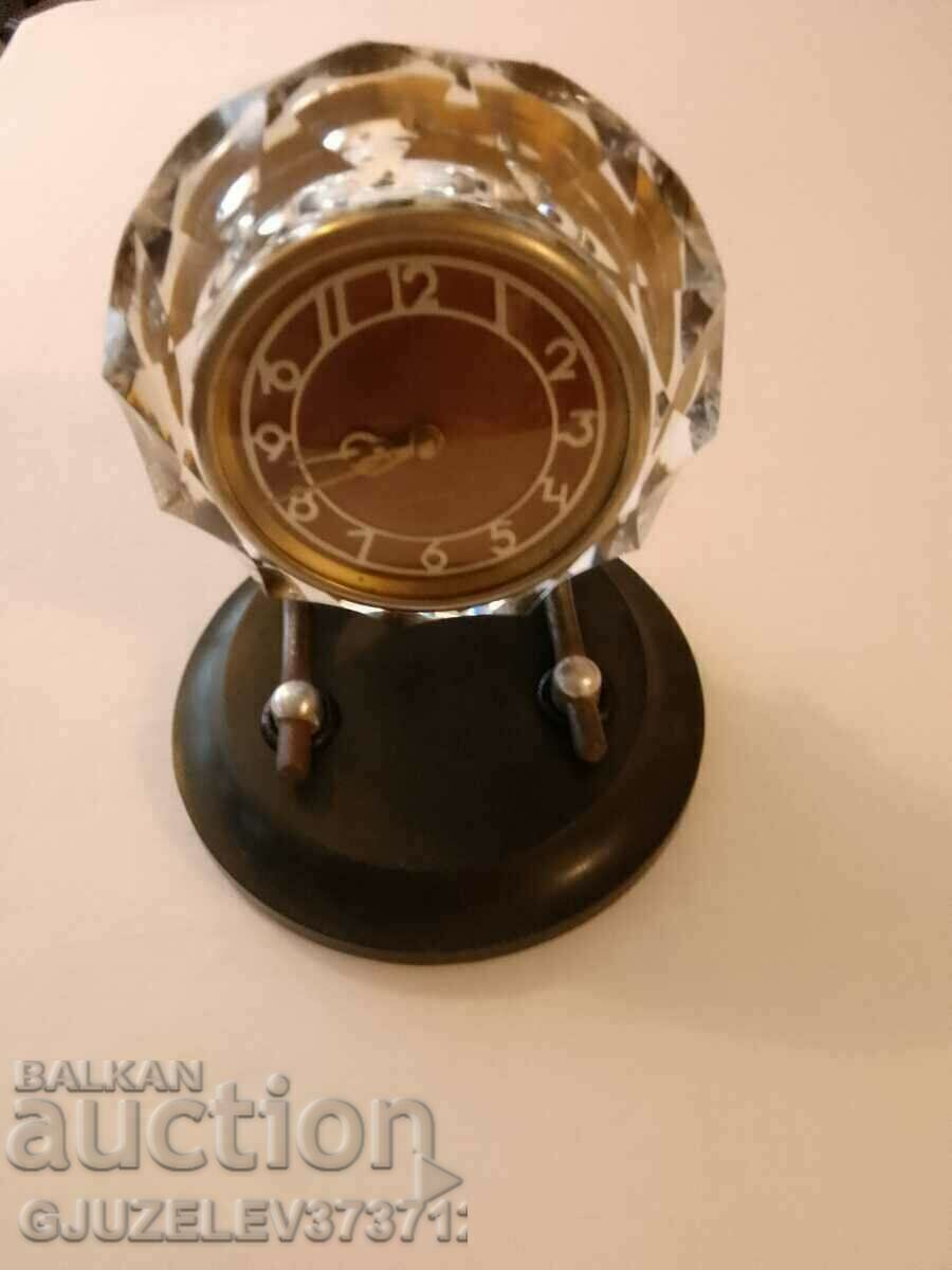 Old Russian clock with crystal Beacon working Old Russian clock with crystal Beacon working