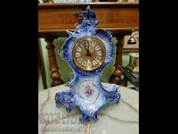 Rare Antique Sitzendorf Porcelain Mantel Clock