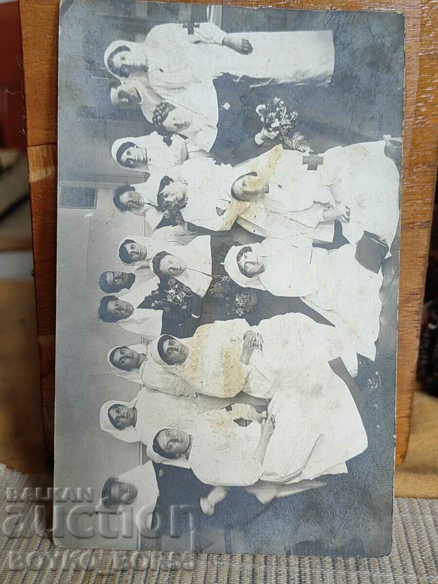 1910те г Стара Снимка Русе Екип Военни Мед. Сестри