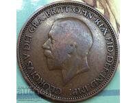 Marea Britanie 1/2 (Jumătate) Penny 1935 George V Bronz