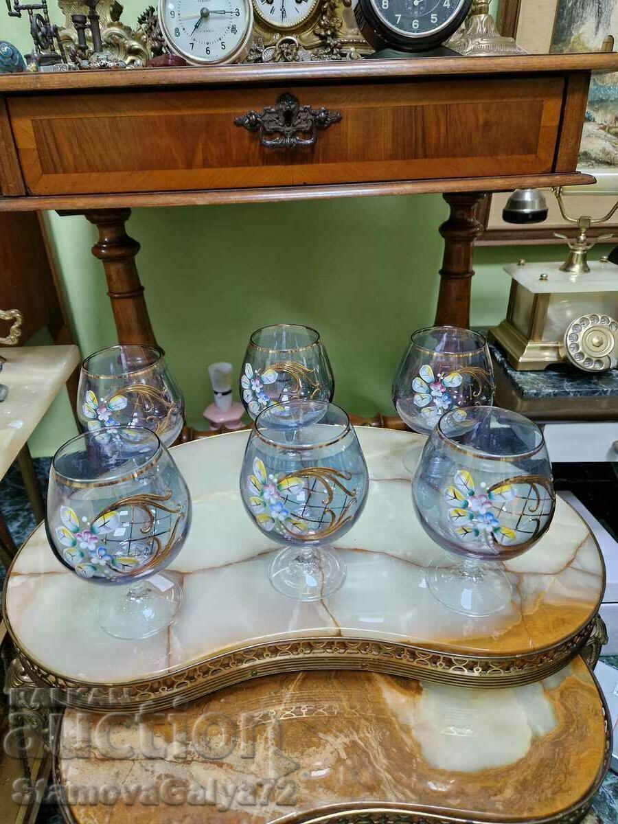 Unique crystal service for cognac and brandy Bohemia with price 229.00 BGN | € 117.09