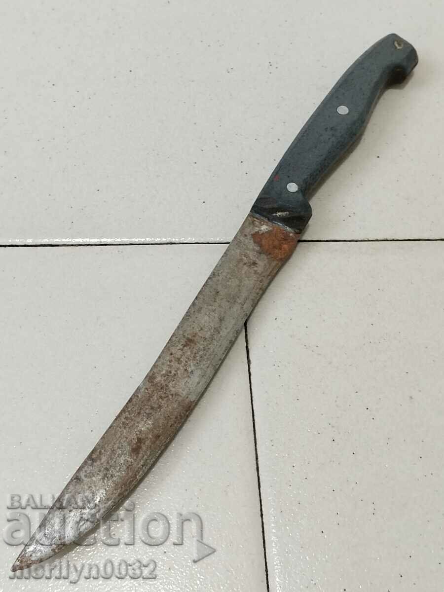 Old hand-forged butcher knife without handle - 7 Old hand-forged butcher knife without handle - 7