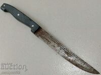 Old hand-forged butcher knife without handle