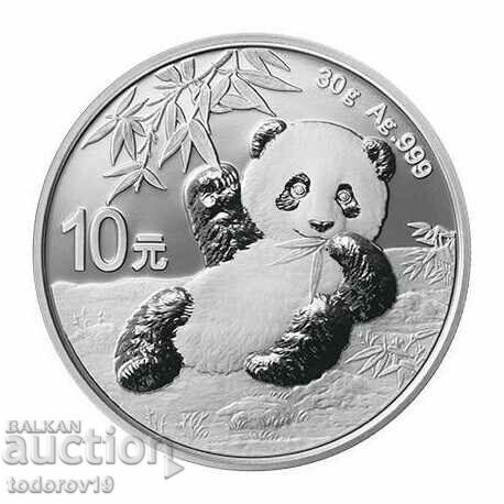 30 гр. Сребро Китайска Панда 2020