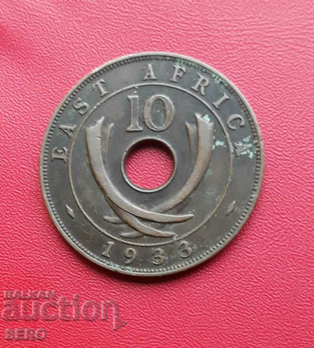 Британска източна Африка-10 цента 1933
