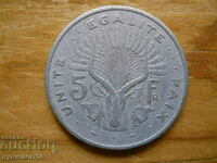 5 francs 1977 - Djibouti