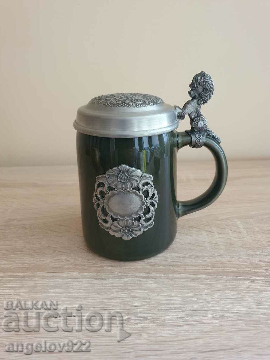Norwegian Ceramic Beer Mug!