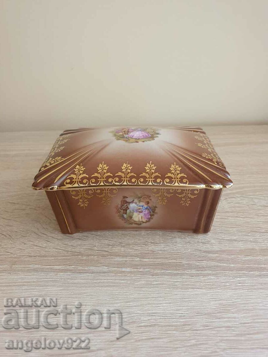 Bavarian Porcelain Jewelry Box!!!