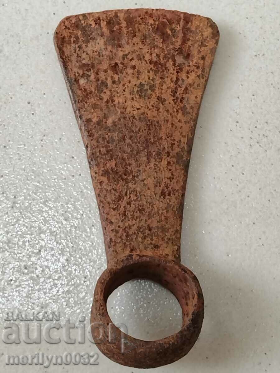 Old blade, farm tool, pitchfork, wrought iron - 7 Old blade, farm tool, pitchfork, wrought iron - 7