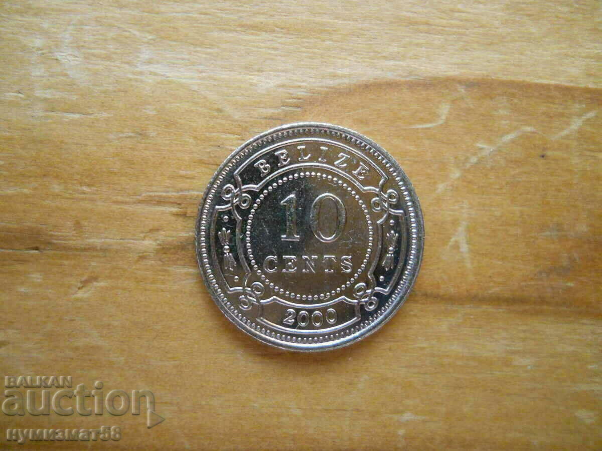 10 cents 2000 - Belize