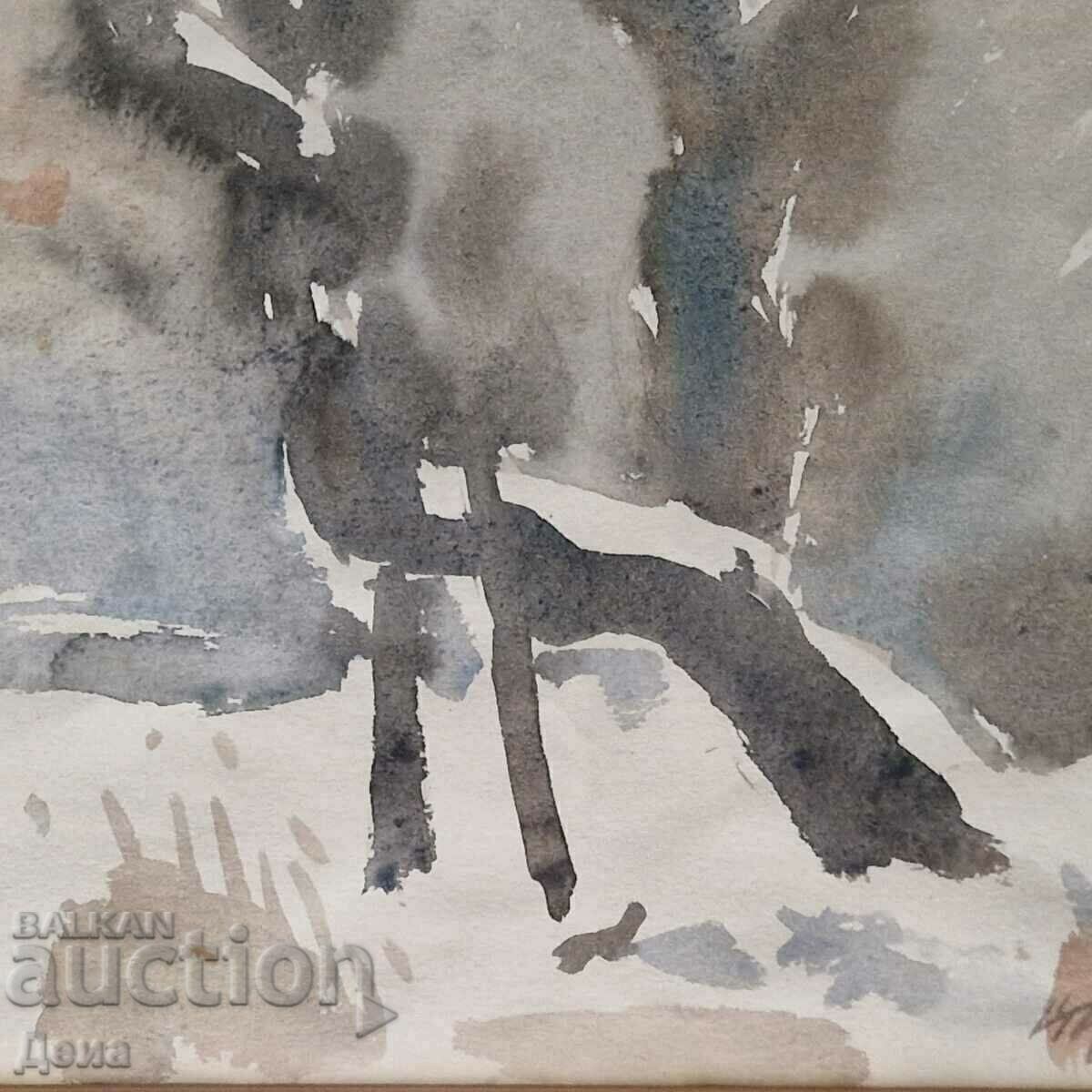 Interesting watercolor 1995. - 5 Interesting watercolor 1995. - 5