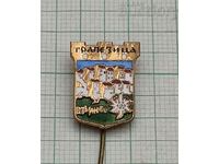 TD "TRAPEZITSA" VELIKO TARNOVO ENAMEL BADGE