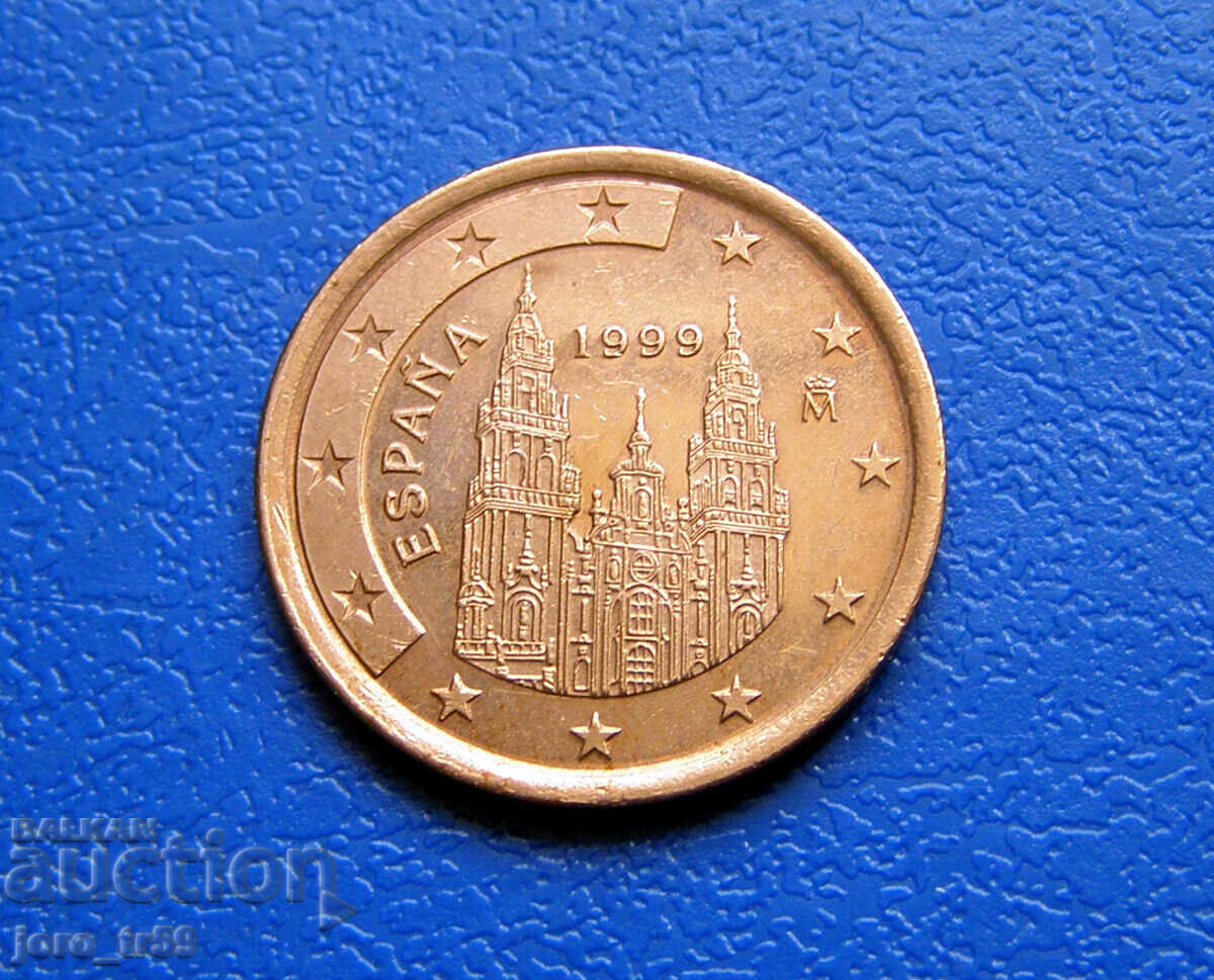 Испания 5 евроцента Euro cent 1999
