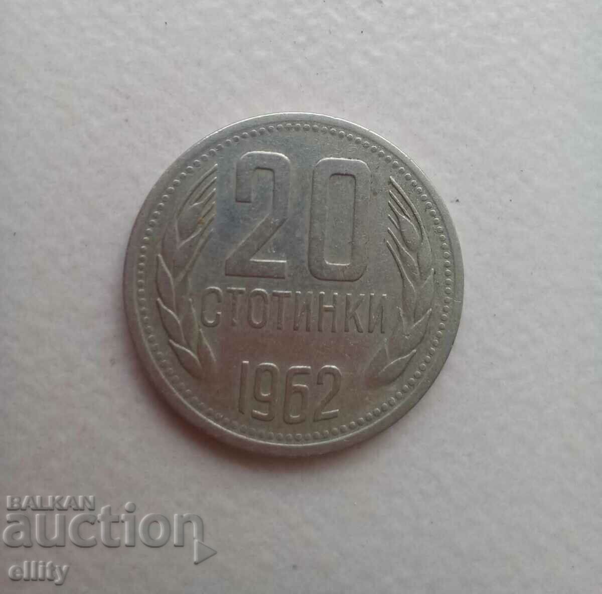 20 de cenți din 1962 (de la soca)
