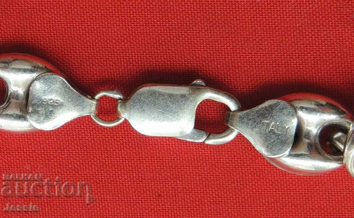 Silver chain with price 111.95 BGN | € 57.24