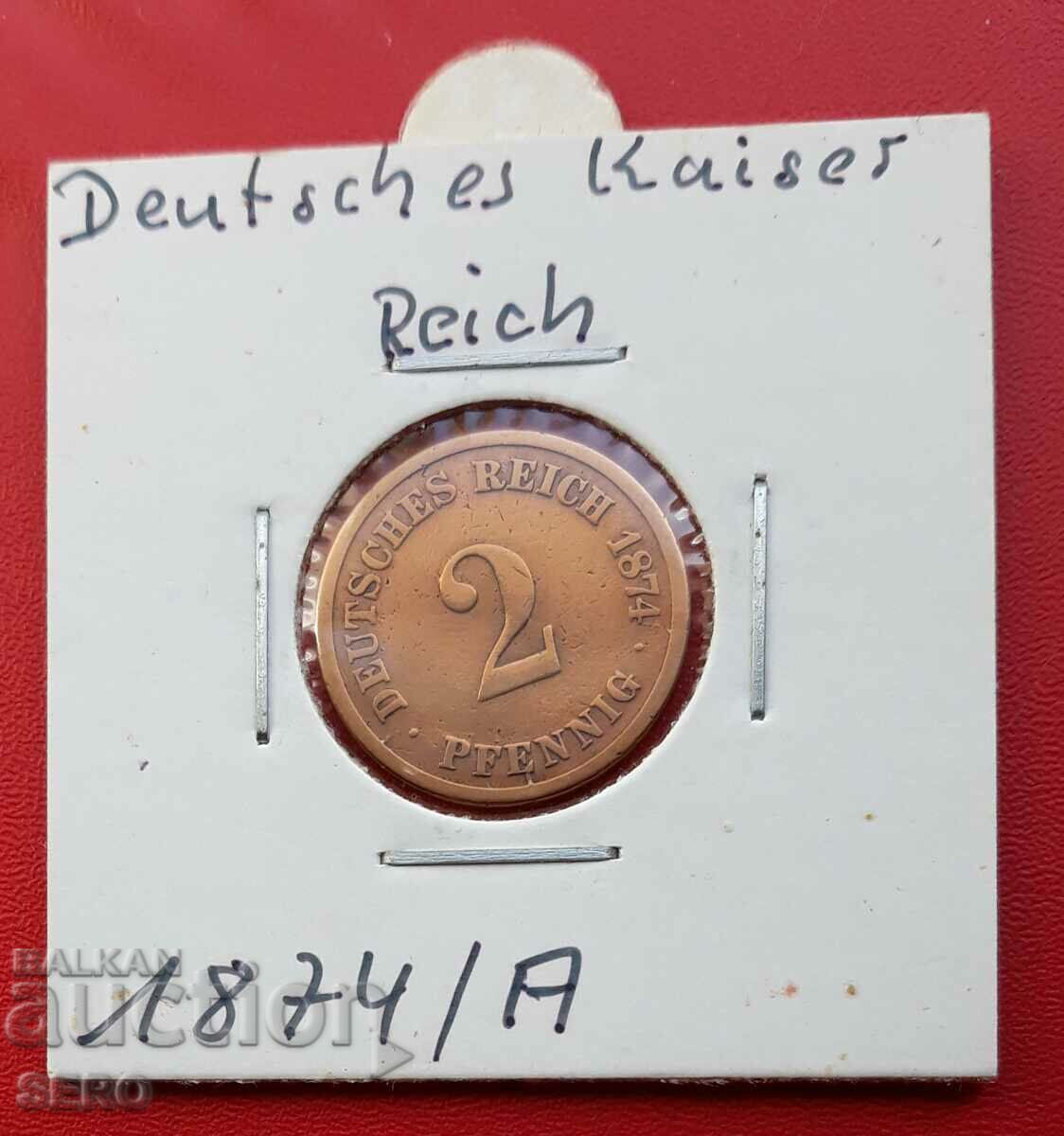 Γερμανία-2 pfennig 1874 Α-Βερολίνο
