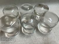 Glass suction cups 6 pieces